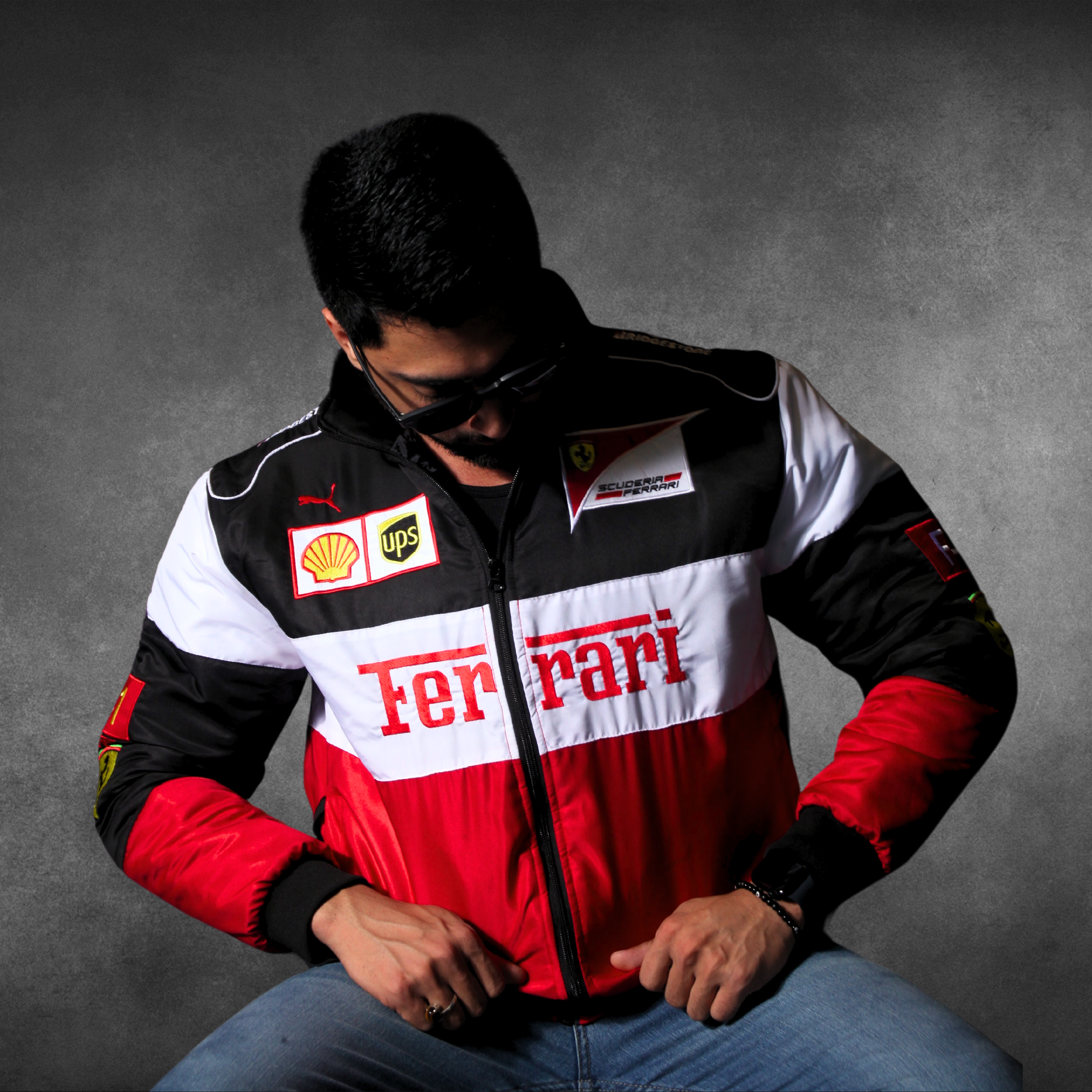 Retro F1 Bomber Jacket (Multi Color)